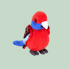 Crimson rosella plushie