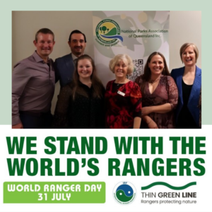 NPAQ staff standing with rangers