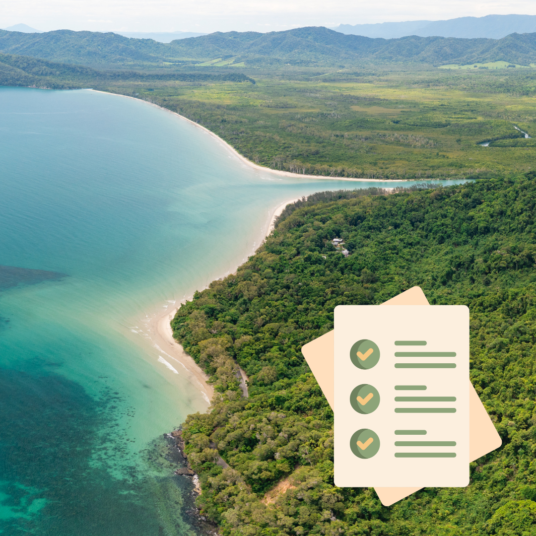 Daintree NP with report card overlaid